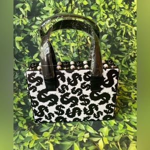 Black and White $$$ Rain Purse